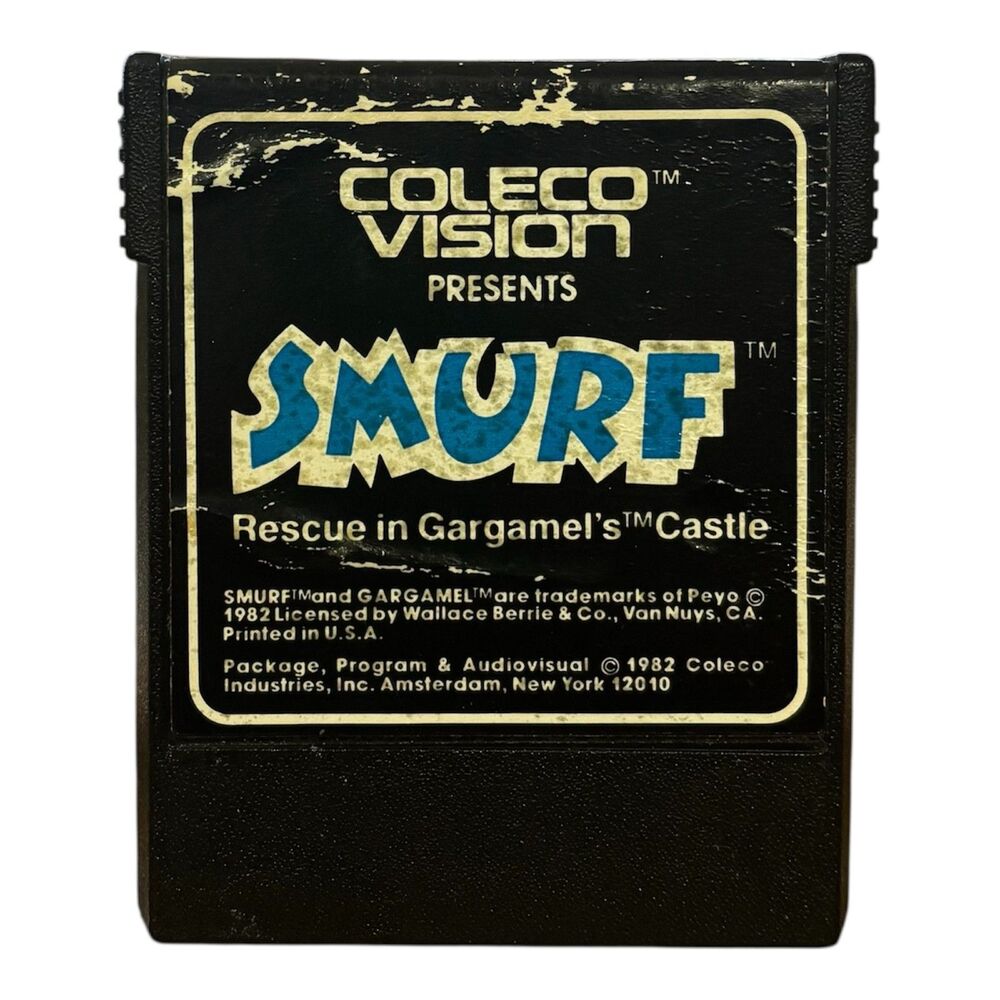 Smurf Rescue in Gargamel's Castle - ColecoVision - Cartridge Only Tested & Works